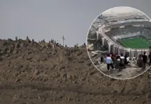 Hinchas en Perú disfrutan la final de la Copa Libertadores desde las alturas.