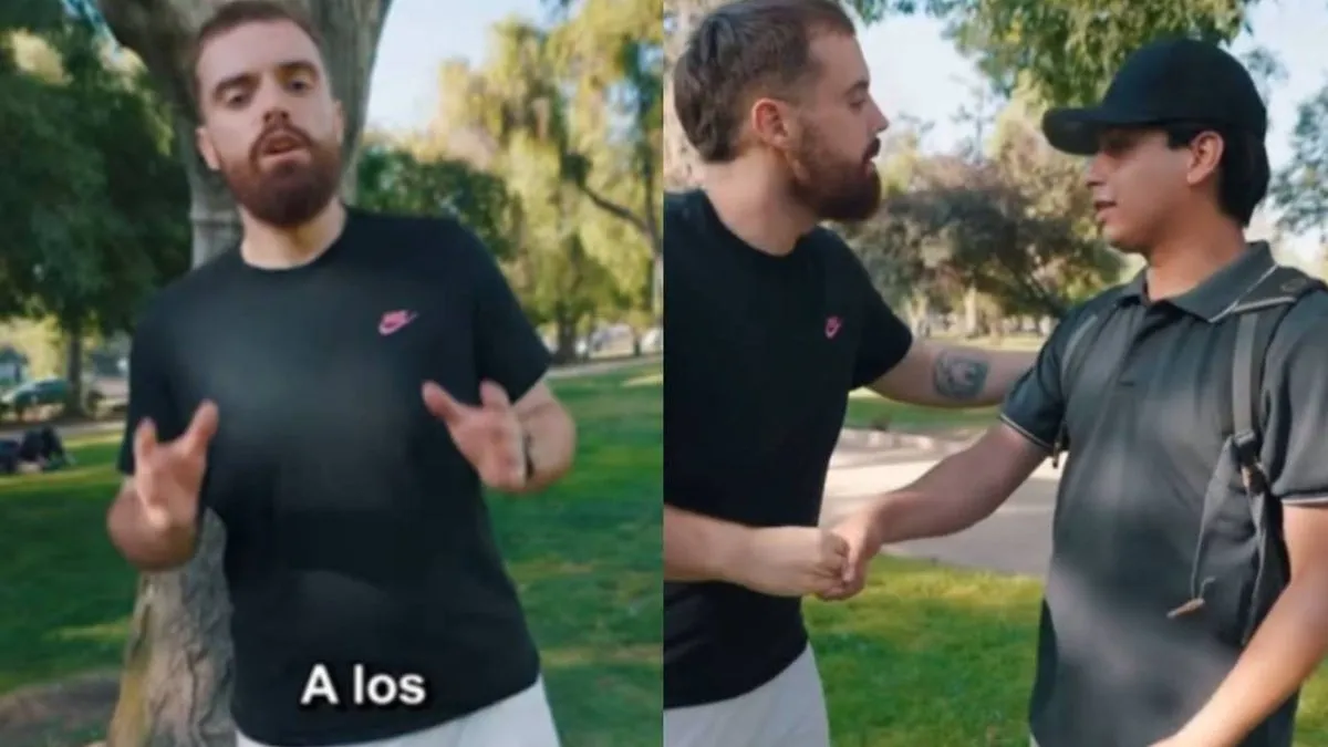 Ibai Llanos llega a Chile para grabar contenido y bromea: “No entendí una pu… mier… Viva Chile”