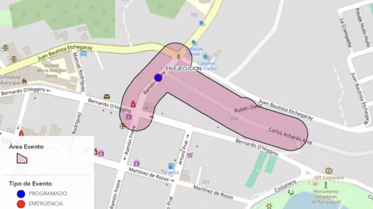 Corte de agua en Panguipulli desata ola de memes por forma del mapa afectado