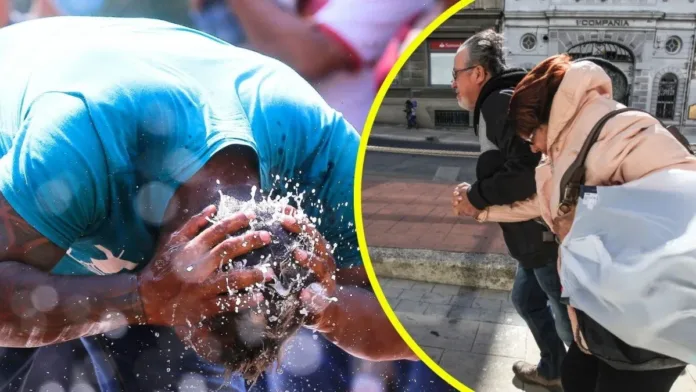 Calor extremo en Santiago: hasta 34°C y vientos de hasta 50 km/h en la zona central. Calor extremo en Santiago: hasta 34°C y vientos de hasta 50 km/h en la zona central.