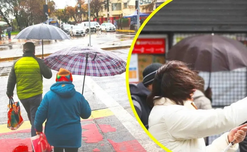 Lluvias y vientos de hasta 100 km/h: zonas afectadas este martes.