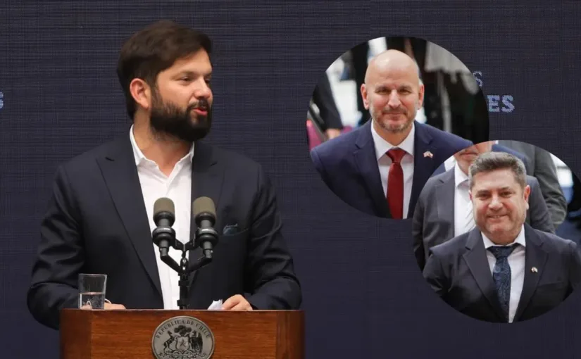 Presidente Boric recibe cartas credenciales de nuevos embajadores en medio de tensiones diplomáticas con EEUU e Israel