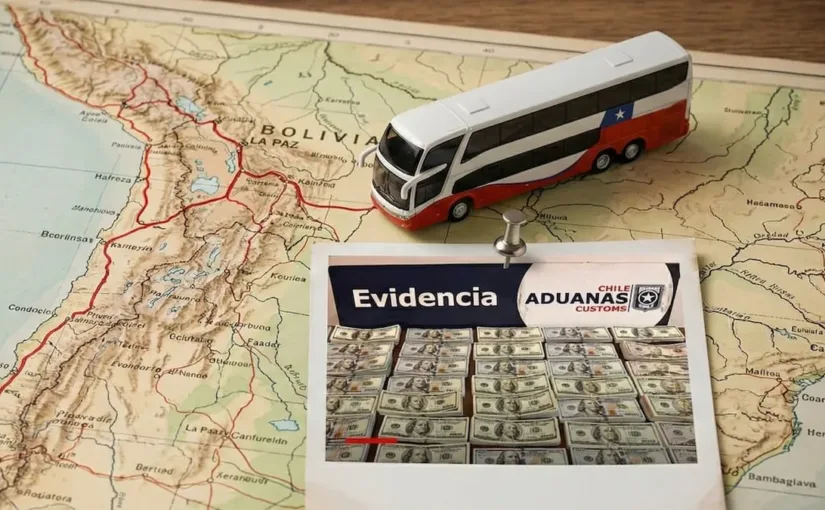 Aduanas intercepta casi medio millón de dólares ocultos en aire acondicionado de bus en frontera con Bolivia