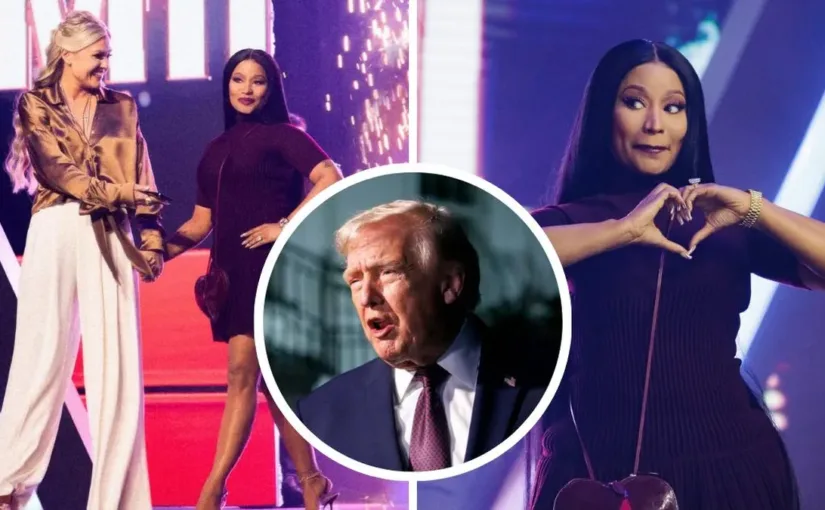 Nicki Minaj sorprende al apoyar a Trump en AmericaFest y revela su cambio de postura política en el escenario