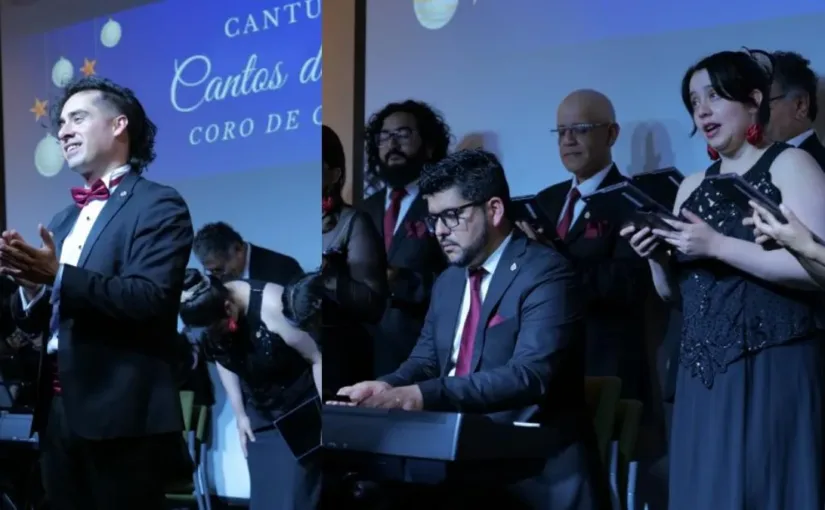 Coro de Cámara PUCV ofrece su segundo concierto navideño gratuito en Santiago.