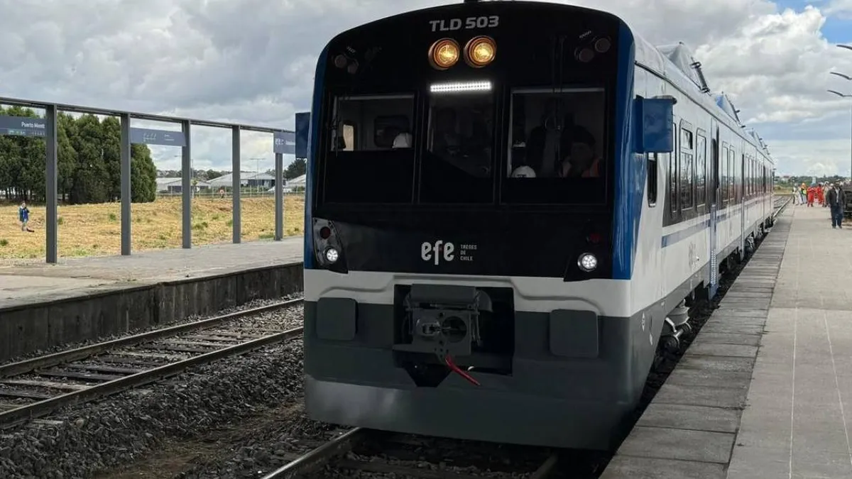 Inicia estudio de prefactibilidad para tren entre Puerto Montt y La Unión con inversión de 376 millones