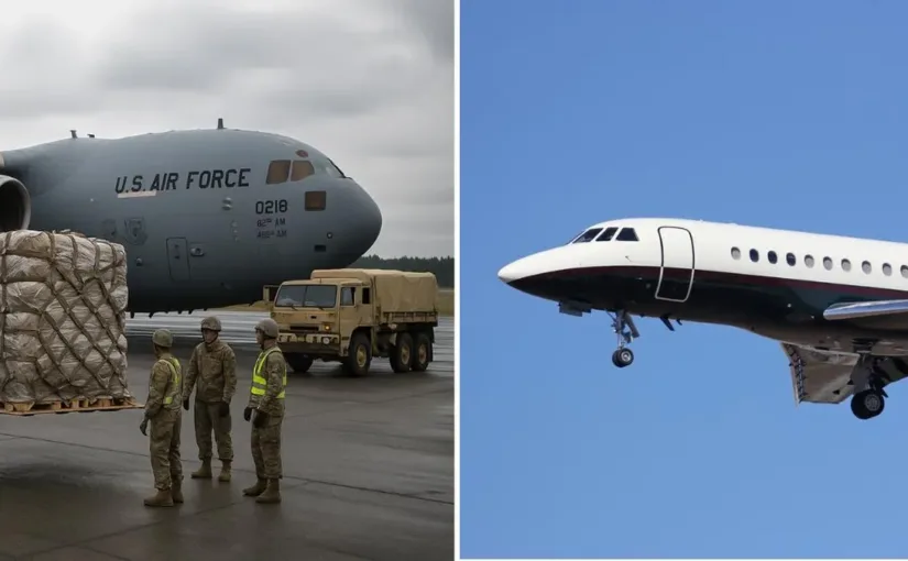 Cerca de un choque en el Caribe: jet privado y avión militar de EE.UU. en peligro.