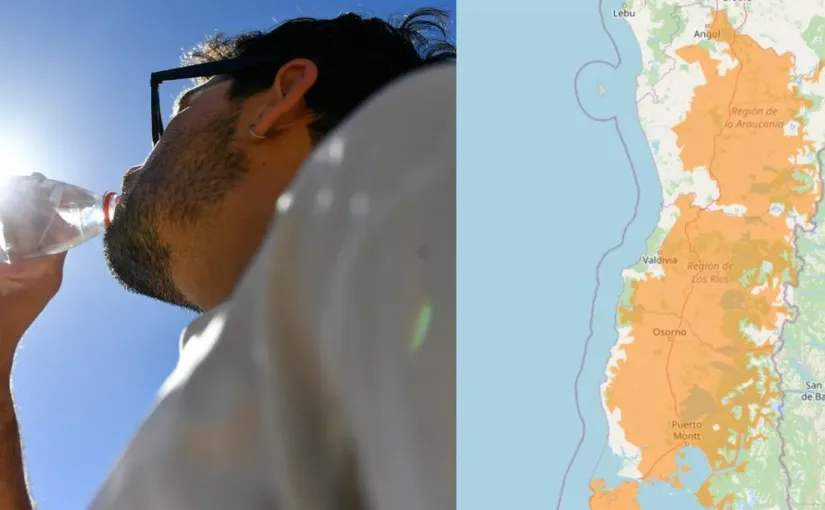 Alerta por Altas Temperaturas Extremas: Hasta 38 °C en La Araucanía, Los Ríos, Los Lagos y Aysén este fin de semana