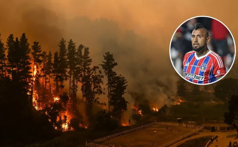 Arturo Vidal apoya a afectados por incendios en Ñuble y Biobío: "Saldremos de esta