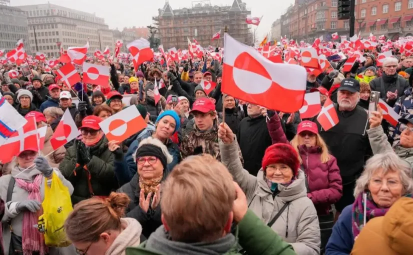 Protesta en Copenhague: 'Groenlandia no está a la venta'