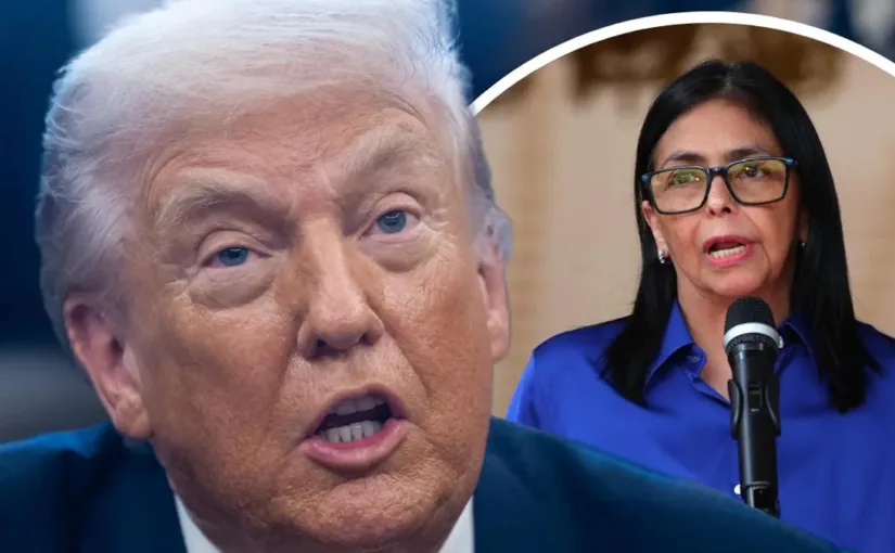 Trump elogia a Delcy Rodríguez tras llamada telefónica: “Es una persona fantástica” y se avanza en relaciones bilaterales con Venezuela