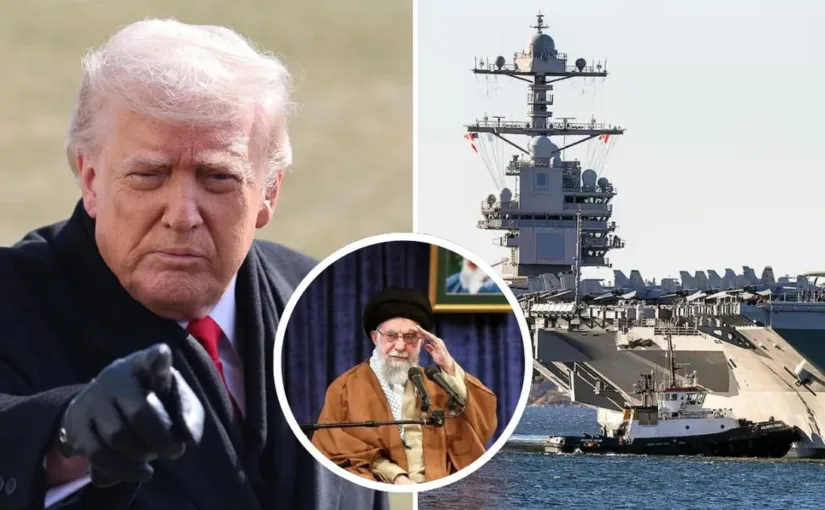 Trump advierte a Irán con un ataque militar mientras el Abraham Lincoln se desplaza.