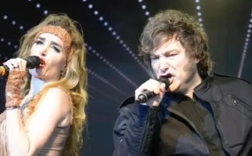 Javier Milei en el show de Fátima Florez: música