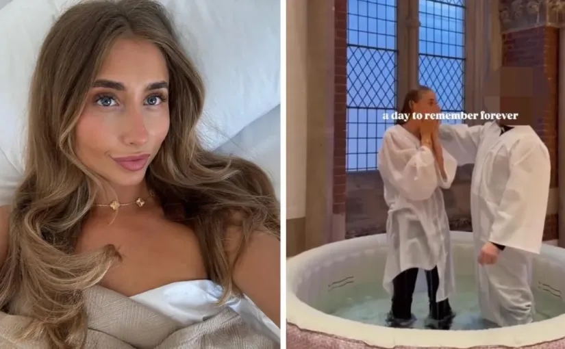 Lily Phillips, la estrella del cine erótico, se bautiza y reconecta con su fe tras un cambio personal significativo