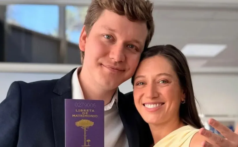 Mariano y Darinka: un amor que floreció en la pantalla y culminó en el altar.