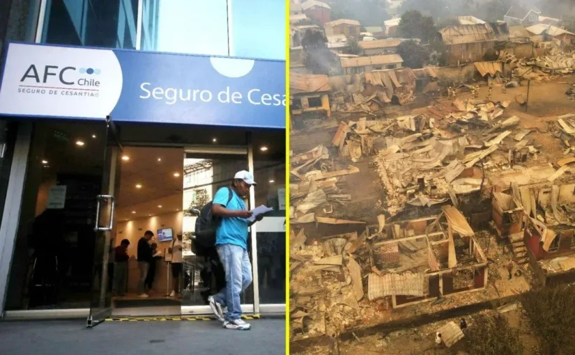 AFC activa nuevos beneficios del Seguro de Cesantía y reduce requisitos para afectados por incendios en Biobío y Ñuble