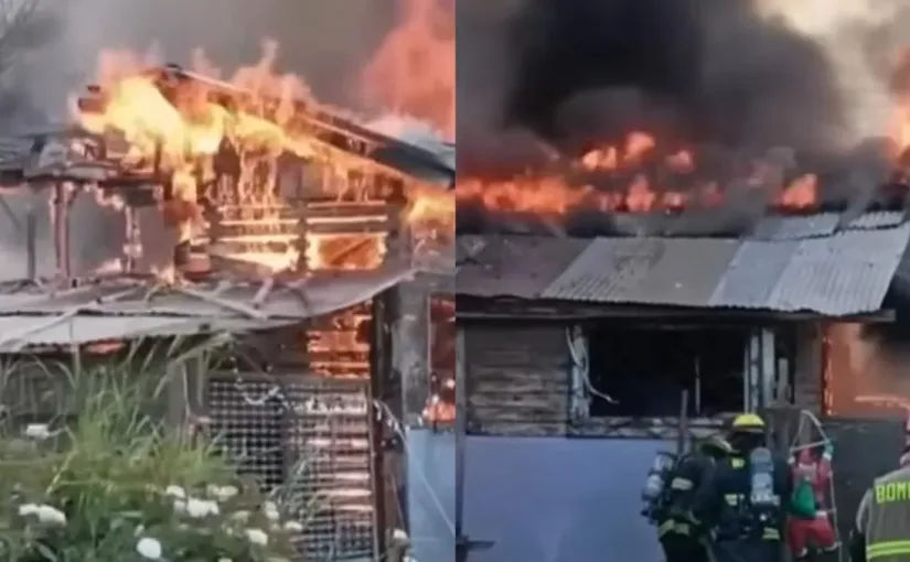 Conductor ebrio provoca devastador incendio al chocar vivienda en Paine, quedando bajo arresto domiciliario nocturno