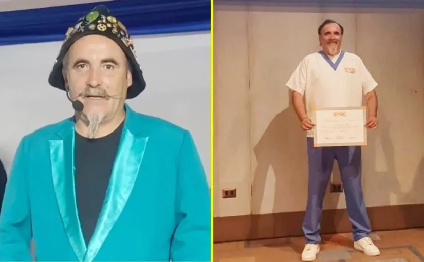 Paul Vásquez, ‘El Flaco’, celebra su titulación como Técnico en Enfermería y motiva a jóvenes a seguir sus sueños