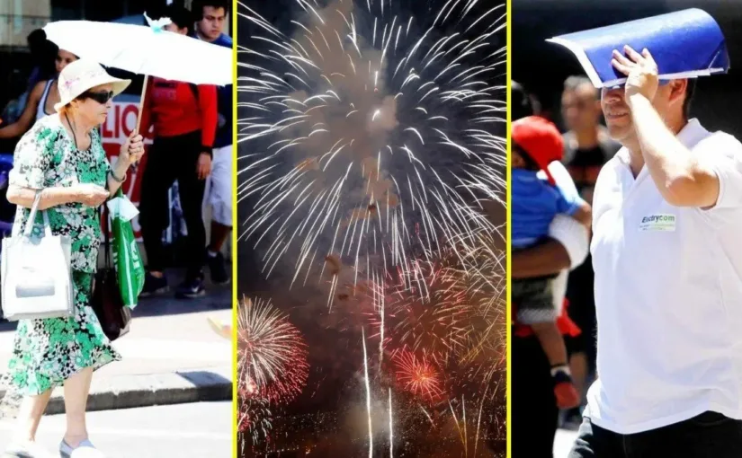 Santiago vivirá el 31 de diciembre más caluroso de su historia con temperaturas que superarán los 36°C durante la noche