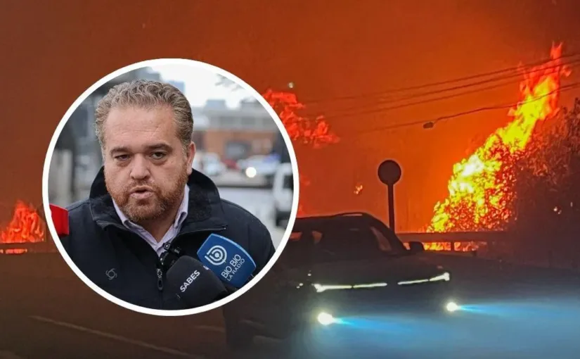 Gobernador del Bío Bío exige firma inmediata del Estado de Catástrofe para enfrentar graves incendios forestales en la región