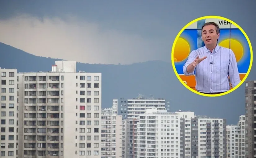 Alejandro Sepúlveda pronostica lluvias débiles y 29°C para Santiago este miércoles.