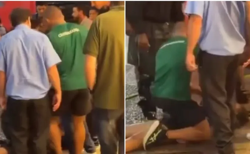 Adolescente chilena y héroe local sufren descargas eléctricas en Copacabana.