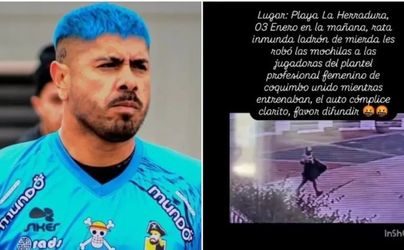 Diego Mono Sánchez denuncia robo al plantel femenino de Coquimbo Unido y pide ayuda.