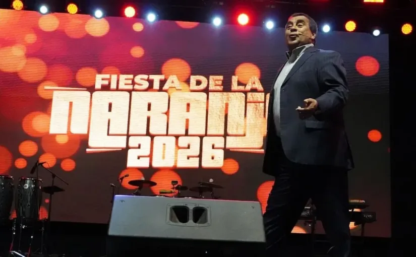 Dino Gordillo enfrenta denuncia tras incidente en el Festival de Naranja.