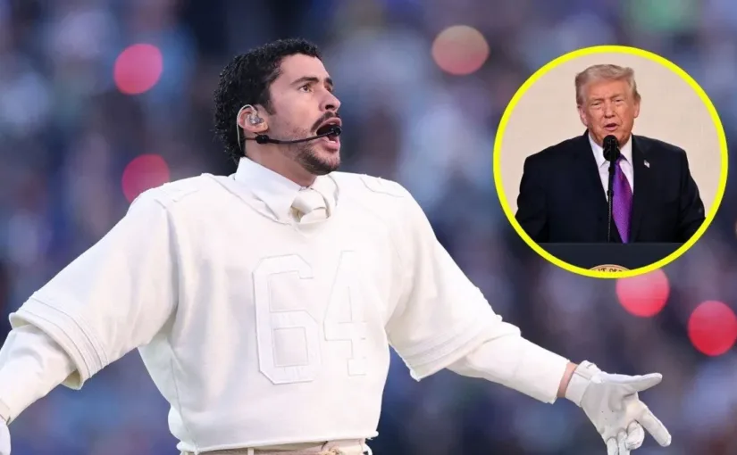 Trump critica el show de Bad Bunny en el Super Bowl
