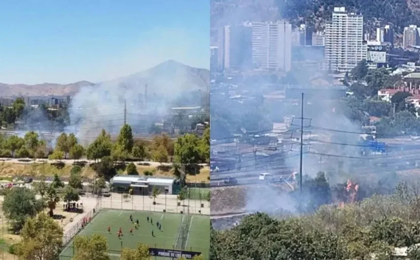Incendio en Parque Los Reyes
