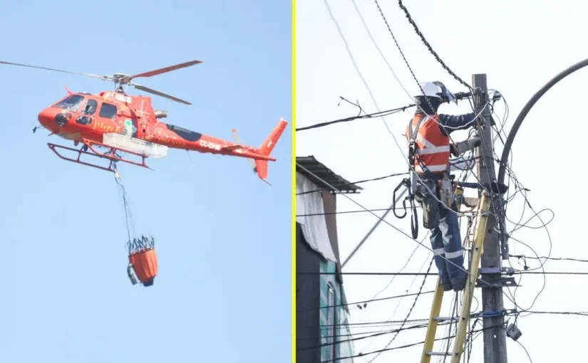 Alerta Roja en Puente Alto por incendio forestal que afecta 1