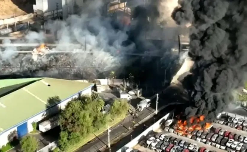 Explosión en Renca: camión de gas causa incendios y heridos